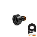 Kraaniliitmik 3/4" Bradas BLACK LINE