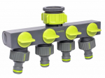 Jaotur 4 ventiiliga Bradas LIME LINE, 1" - 3/4"