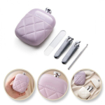 Zestaw akcesori&oacute;w etui do paznokci manicure fioletowy 9,5cmx7cm AK10FIO