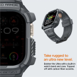 Spigen Rugged Armor Pro, dark gray - Apple Watch Ultra 2/1 49mm