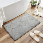 Vannitoatarvikud, superimav Memory Foam vannimatt &ndash; hall, libisemiskindel,