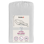 Bradley voodilina kummiga, 180 x 200 x 25 cm, tekstiilist kotis, helehall