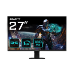 GIGABYTE 27" Quad HD Gaming Monitor GS27QA, 2560x1440, 180Hz, SS-IPS, Must, Freesync