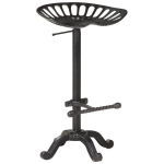 Baaripukk vidaXL, must, malm