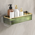 1tk Seinale Kinnitatud Vannitoa Hoiustamise Riiul Punch-vaba.