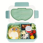 1tk Lunch Box, Kaasaskantav Ja Lekkevaba Bento Karp, 5 Sektsioonidega Toidukarp Kaas, K&ouml;&ouml;gihoidjad Ja Ladu, K&ouml;&ouml;gitarvikud., Žalias
