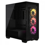 Korpus Corsair Midi Tornik 3500X ARGB Karastatud Klaasi Korpusega, Must, ATX, USB 3.1 C-t&uuml;&uuml;p, 7/4 Laienduspesa