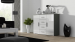 Kummut Cama Meble Uni, hall/valge