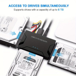USB 3.0 SATA IDE K&otilde;vaketta Lugeja Adapter Komplekt 2.5/3.5 HDD/SSD jaoks.