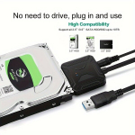 SATA USB 3.0 Adapter Kaabel K&otilde;vaketas &Uuml;hendus SSD HDD Andmeedastus