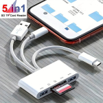 Multifunktsionaalne 5-&uuml;hes Kaardilugeja, USB OTG Adapter.