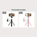 Mobiiltelefoni Universaalne Selfiepulk Statiivne Telescopic Hoidik 360 Kraadi P&ouml;&ouml;rlev Portatiivne Toetav Kolmnurk.