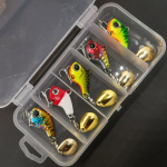 Kalastuss&ouml;&ouml;tade komplekt, metallist voblerid (5 tk), 414 (5 vnt 14 g su dėžute)
