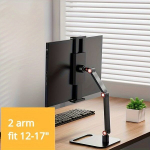 Kaasaskantav Monitori Lauahoidik Metallist Alus 30.48-43.18 cm Universaalne Vesa Kinnitus.