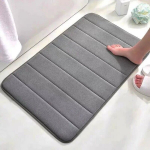 1tk Pehme ja Imav Hall Memory Foam Vannimatt - Libisemiskindel Pehmendatud Du&scaron;ivaip M&otilde;nusaks Vannielamuseks, 50*80cm