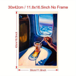 Plakat, 11,8 * 16,5 colio / 30 * 42 cm Be rėmelio