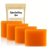 2/4-Pakk Kojichappe Seep, Heledam & V&auml;rskendav, H&uuml;aluroonhappe, Sheav&otilde;i, Kollageeni, Kurkumi, Kookose & Teepuu&otilde;liga, 80g 2.82oz T&uuml;kid, Aitab V&auml;hendada H&uuml;perpigmentatsiooni. , 4vnt