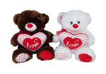 Pehme m&auml;nguasi karu s&uuml;damega Love, 30cm (M3742)