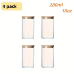 klaaspurgid, 280 ml, 4vnt/280ml/10oz stiklinis sandarus indelis