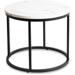 Kohvilaud Mebel Elite CONNY 53 cm valge marmor