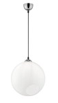 Clooney rippvalgusti 1xE27 35 cm kroom valge 920019477