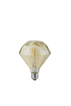 Valgusallikas teemant LED filament 902 E27 4W 320lm 2700K tume