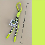 Erkiv&auml;rviline Lanyard V&otilde;tmehoidja - Kollane ja Must Ruuduline Disain., žalias