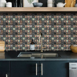 Plaadip&otilde;randad, 20 tk Peel and Stick plaadid - 20x20cm 3D isekleepuvad vannitoa seinaplaadid, stiil: Style1;