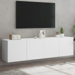 seinale kinnitatavad telerikapid 2 tk，telerialus, valge, 80 x 30 x 41 cm CFE88915