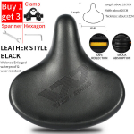 (-123 Clamp Tools)WEST BIKING Big Butt Jalgratta sadul Ergonoomiline Lai Paks Padja Mugav Hingav Jalgrattaiste MTB maanteeratta sadul, (-123 gnybtų įrankiai)