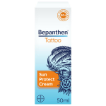 Bepanthen Tattoo, P&auml;ikesekaitsekreem t&auml;toveeritud nahale SPF 50+ UVA/UVB, 50 ml