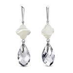 H&otilde;bedast k&otilde;rvar&otilde;ngad naistele p&auml;rlmutri ja Swarovski kristallidega Brasco 53557 53557