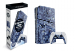 Arvutim&auml;ng Maxx Tech PS5 Slim Faceplates + Controller Faceplates - Blue Wave Camo