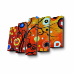 Viieosaline reproduktsioon V&auml;rviline puu