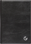 Boss N&auml;dal A5 vertikaal, plastkaaned (MUST), Boss Week A5 vertical, plastic covers (black)