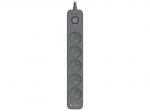 Tracer Zebra Mobile Ready pikendusjuhe 5 pistikut + 2&times;USB, 1.5 m kaabel