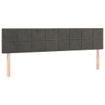 voodipeats，Peatsiid 2 tk, tumehall, 90x5x78/88 cm, samet CFE297926
