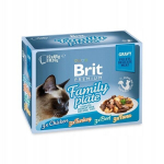 Brit Premium Family kana, kalkuni, veise ja tuunikalaga, 12x85g