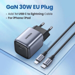 Ugreen 20W/30W GPD PD -laadija USB -C iPhone 16, 15, 14 - lisage kaabel iPhone 1