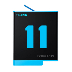 Telesini 3-pesa laadija + 2 akut GoPro Hero 12 / Hero 11 / Hero 10 / Hero 9 jaoks