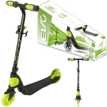 Evo kokkupandav reguleeritav laste roller Light Speed Black ja Lime Luminous Wheels