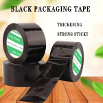 1 tk Pakketeip - Must, 4.7cm Lai, 73.15m Pikk.