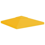 vidaXL kahekordne varjualuse katus 310 g/m&sup2; 3 x 3 m, kollane