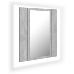 vidaXL LED-peeglikapp betoonhall 40 x 12 x 45 cm, akr&uuml;&uuml;l