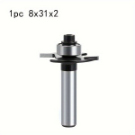 8x31mm must T-t&uuml;&uuml;pi nuga - vastupidav sulam puidut&ouml;&ouml;de frees l&otilde;ikur, piluga & 8mm vars t&auml;pseks l&otilde;ikamiseks., 1vnt 8x31x2