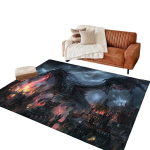 Draakonimustriga Vaip, 120 cm x 160 cm / 47,24 colio x 63 colio