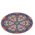 ZULIDA Lilleline Mandala Vaip, 39,37 * 39,37 colio / 100 * 100 cm