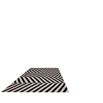 Luksuslik Triibuline Faux Kashmir Vaip - Must ja Valge, Mitte-Libisev., 79 * 118 colių / 200 * 300 cm