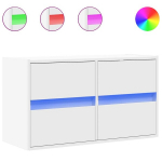 teleri seinakapp LED-tuledega，telerikapp，TV Kapp, valge, 80 x 31 x 45 cm CFE253275