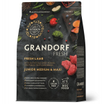 Grandorf Fresh V&auml;rske lambaliha bataadi s&ouml;&ouml;daga noortele koertele, 10kg